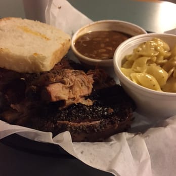 The Shack BBQ - 2 meat plate with beans and mac n cheese! - Barbeque Near Me - Lubbock, Texas The Shack BBQ - 2 meat plate with beans and mac n cheese! - Barbeque Near Me - Lubbock, Texas