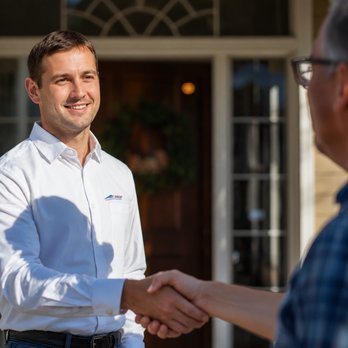 EMCO Tech Heating & Cooling - EMCO Tech office manager Michael Hawk greeting customer in Warminster - Plumbing Near Me - Philadelphia, Pennsylvania EMCO Tech Heating & Cooling - EMCO Tech office manager Michael Hawk greeting customer in Warminster - Plumbing Near Me - Philadelphia, Pennsylvania