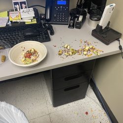 Beyond Juicery + Eatery - Mess from seeing insect crawl out of bowl.
