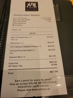 Menu photo 2 Ootoya Chelsea New York, NY Menu photo 2 Ootoya Chelsea New York, NY