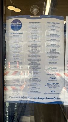 Menu photo 4 Otherside Market & Deli Seattle, WA Menu photo 4 Otherside Market & Deli Seattle, WA