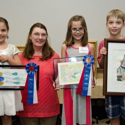 Cordovan Art School - May student art show--winners from age 6-8 age category
