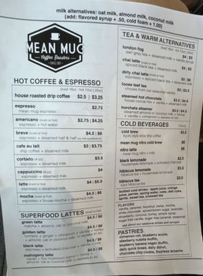 Menu photo 2 Mean Mug Coffeehouse Chattanooga, TN Menu photo 2 Mean Mug Coffeehouse Chattanooga, TN