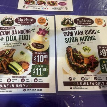 My House Restaurant - Combo Meal Promotion 7/2/26 - Asian Fusion Near Me - Garden Grove, California My House Restaurant - Combo Meal Promotion 7/2/26 - Asian Fusion Near Me - Garden Grove, California