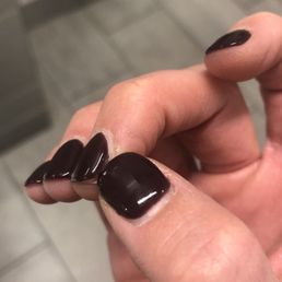8 days later and peeling along the edges and completely lifted from my nail. So disappointing.