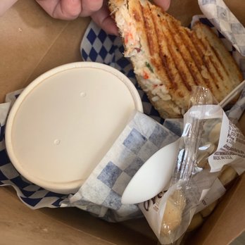 Seattle Fish Guys - King crab panini and chowder - Seafood Markets Near Me - Seattle, Washington Seattle Fish Guys - King crab panini and chowder - Seafood Markets Near Me - Seattle, Washington