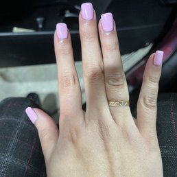 Bad nail tech. Bad nail tech.
