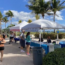 Lauderdale By The Sea Farmers Market - Information booths.