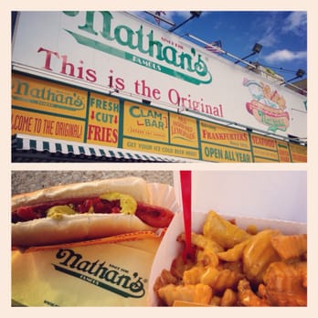 Nathan's Famous - Nathan's original dog and cheese fries - Hot Dogs Near Me - Brooklyn, New York