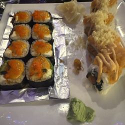 HB Japanese Steak House - 18. Everything Roll and 3. Double Spicy Crunch Roll