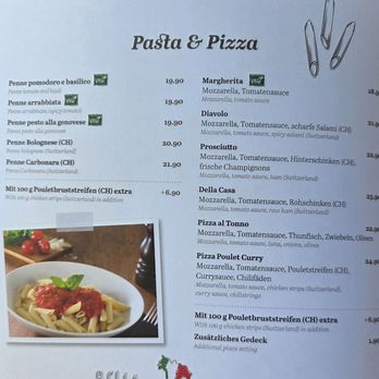 La Vie En Rose - Menu - Italian Near Me - Luzern, LU