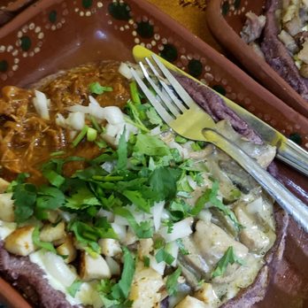 PELLIZCADAS - Chicken mole and grilled - Mexican Near Me - Puerto Vallarta, JAL