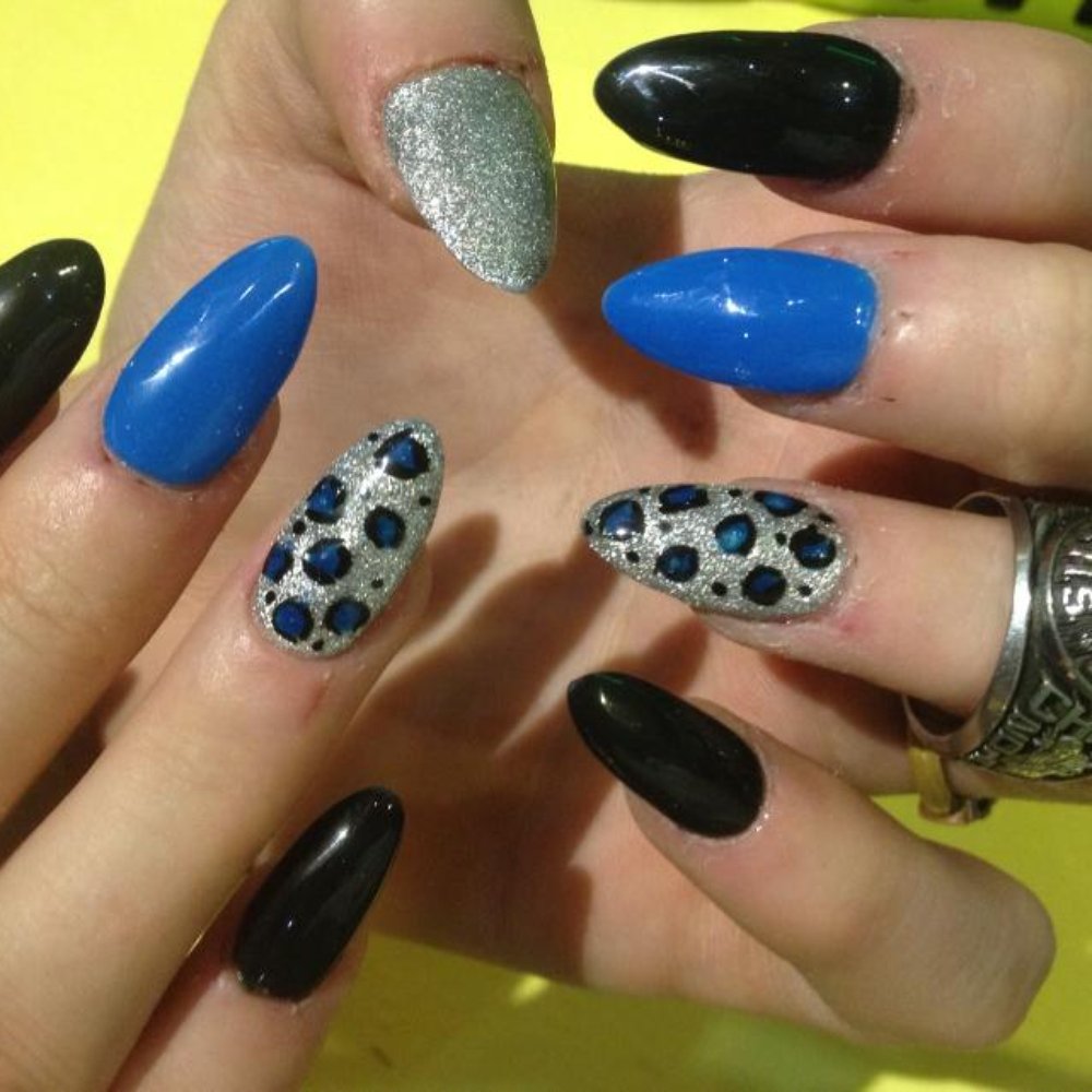 NT Nail & Spa - Black, Silver, and Blue with leopard print
Date: Jan 3rd, 2014 - Nail Salons Near Me - Conroe, Texas NT Nail & Spa - Black, Silver, and Blue with leopard print
Date: Jan 3rd, 2014 - Nail Salons Near Me - Conroe, Texas