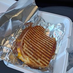 HotSpot Cafe - Grilled cheese and bacon! Gooey and Good!