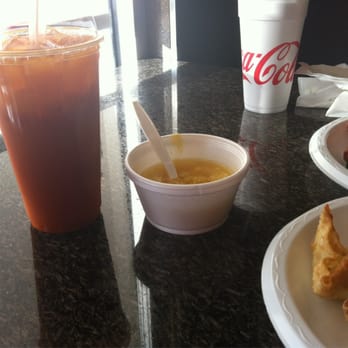 China One - Thai iced tea & complimentary egg drop soup - Chinese Near Me - Fontana, California