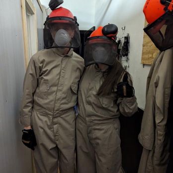 The Secret Chambers Escape Room Challenge - Before - suited up - Escape Games Near Me - Fort Worth, Texas The Secret Chambers Escape Room Challenge - Before - suited up - Escape Games Near Me - Fort Worth, Texas
