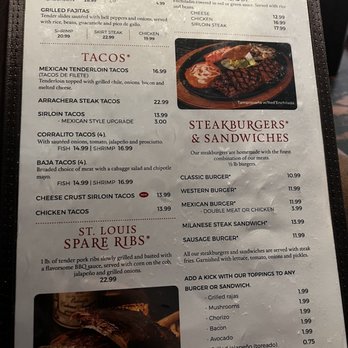 Corralito Steak House - Menu - Mexican Near Me - Lubbock, Texas