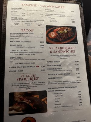 Menu photo 3 Corralito Steak House Lubbock, TX