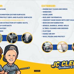 JC Clean - Flyer information