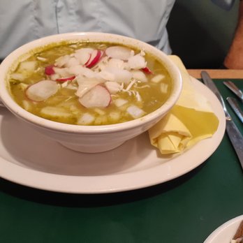 Good Morning Cafe - Green chicken pozole....made fresh and utterly fantastic.  It was a special item, but wish it was on the menu daily..... - Cafes Near Me - Camarillo, California