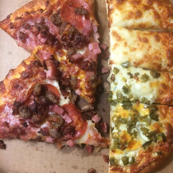 Isi's Pizza - The left-overs: all meat pizza & 1/2 cheese & 1/2 jalapeño cheese squares - Pizza Near Me - Ukiah, California Isi's Pizza - The left-overs: all meat pizza & 1/2 cheese & 1/2 jalapeño cheese squares - Pizza Near Me - Ukiah, California