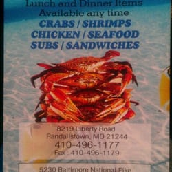 Mid Atlantic Seafood - Menu front