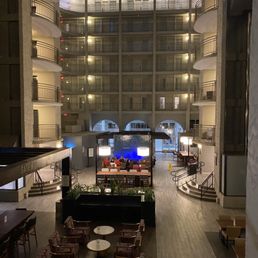 Freshly painted, dramatic lobby of the El Paso, Texas Embassy suites. Freshly painted, dramatic lobby of the El Paso, Texas Embassy suites.