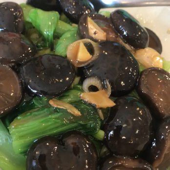 Chinese American - Mustard greens with black mushrooms: BEWARE of ginger bits - Chinese Near Me - Houston, Texas Chinese American - Mustard greens with black mushrooms: BEWARE of ginger bits - Chinese Near Me - Houston, Texas