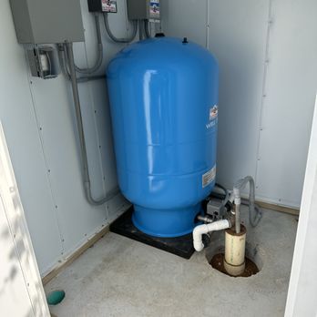 Texan Water - Pressure Tank install in one of our Insulated Well houses. - Well Drilling Near Me - Fredericksburg, Texas Texan Water - Pressure Tank install in one of our Insulated Well houses. - Well Drilling Near Me - Fredericksburg, Texas