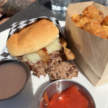 The Hall on Occidental - Peanut butter bacon smash - Sports Bars Near Me - Seattle, Washington The Hall on Occidental - Peanut butter bacon smash - Sports Bars Near Me - Seattle, Washington