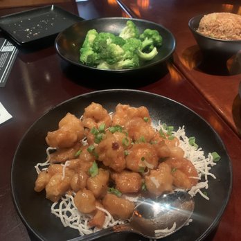 P.F. Chang's - Crispy Honey Shrimp with fried rice and side of broccoli - Chinese Near Me - Annapolis, Maryland P.F. Chang's - Crispy Honey Shrimp with fried rice and side of broccoli - Chinese Near Me - Annapolis, Maryland