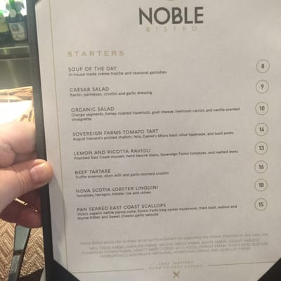 Menu photo 5 Noble Bistro Oakville, ON Menu photo 5 Noble Bistro Oakville, ON