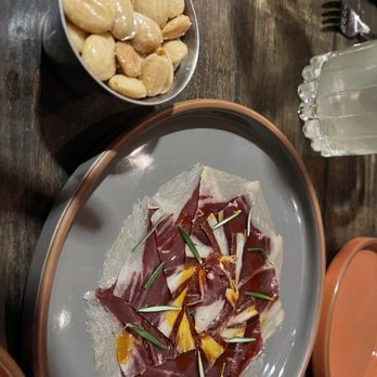 Dahlia Tapas Tequila & Wine - Iberico ham with Marcona almonds - Tapas Bars Near Me - Phoenix, Arizona Dahlia Tapas Tequila & Wine - Iberico ham with Marcona almonds - Tapas Bars Near Me - Phoenix, Arizona