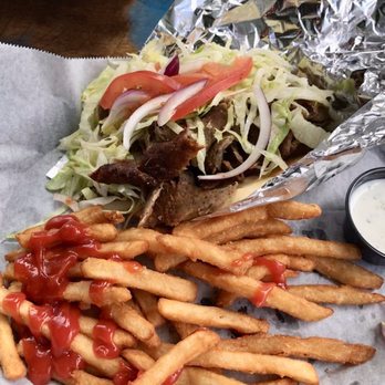 Basil Mediterranean Cafe - Gyro with fries - Sandwiches Near Me - Oklahoma City, Oklahoma Basil Mediterranean Cafe - Gyro with fries - Sandwiches Near Me - Oklahoma City, Oklahoma