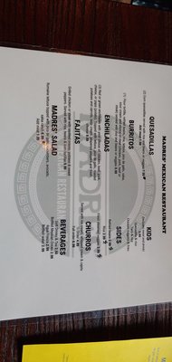 Menu photo 7 Madres’ Mexican Restaurant Summerville, SC