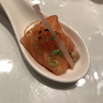 BondST - Chef gave us a special salmon to try - Japanese Near Me - New York, New York BondST - Chef gave us a special salmon to try - Japanese Near Me - New York, New York