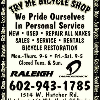 Try Me Bicycle Shop - Bike Rentals Near Me - Phoenix, Arizona Try Me Bicycle Shop - Bike Rentals Near Me - Phoenix, Arizona