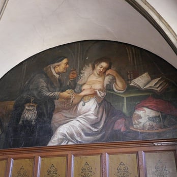 Bolsover Castle - Some paintings are still left in the small castle. - Castles Near Me - Bolsover, DBY