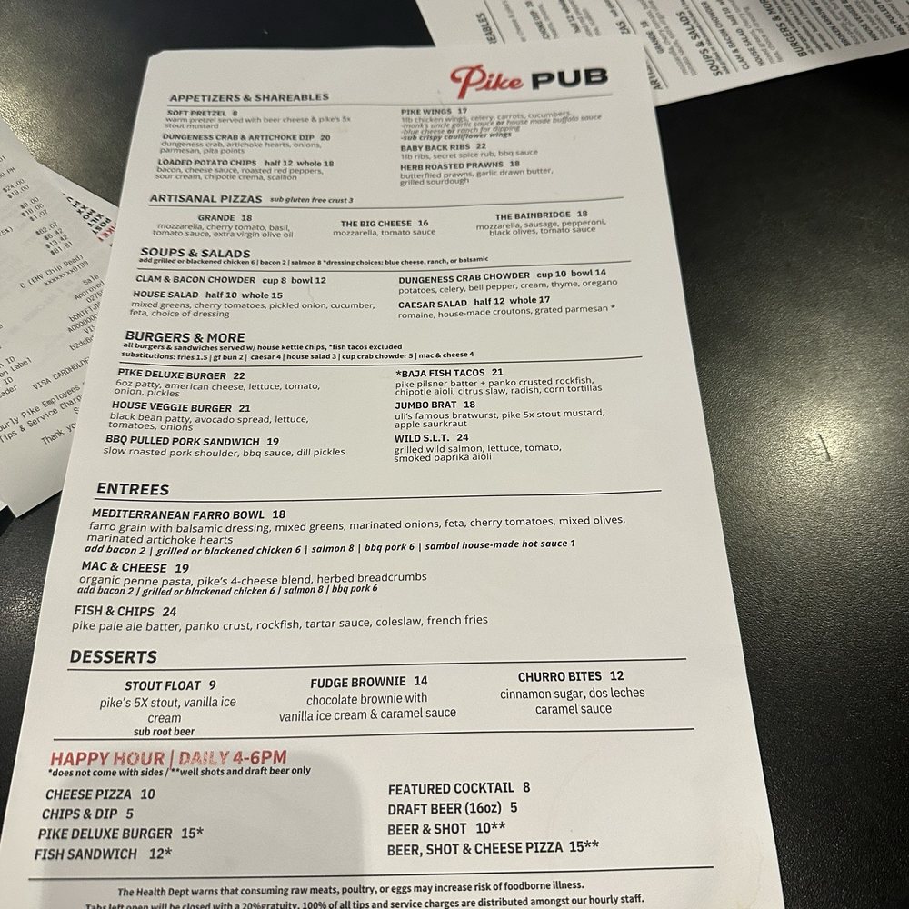 Pike Brewing Company - Menu - Brewpubs Near Me - Seattle, Washington Pike Brewing Company - Menu - Brewpubs Near Me - Seattle, Washington