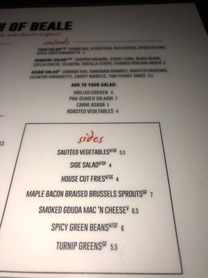 Menu photo 6 SOB Downtown Memphis, TN