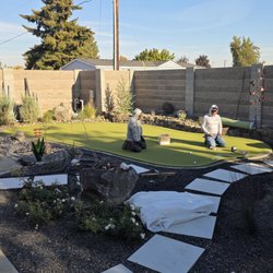 A-1 Landscaping & Fencing - Putting Green Turf Installation