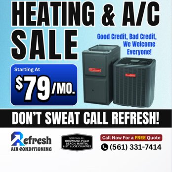 Refresh Air Conditioning - Heating & Air Conditioning/HVAC Near Me Refresh Air Conditioning - Heating & Air Conditioning/HVAC Near Me