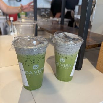 Da Vien Coffee - Black Sesame Matcha with Oat Milk - Desserts Near Me - Westminster, California Da Vien Coffee - Black Sesame Matcha with Oat Milk - Desserts Near Me - Westminster, California