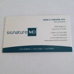 Siouxland Adult Medicine - Dr. Mark O. Carlson, wonderful Physician!