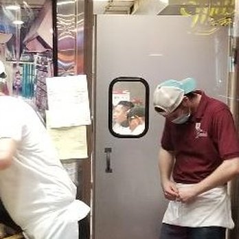 La Forchetta - Looking through the window, you can see the kitchen staff doesn't wear mask. - Italian Near Me - Stuart, Florida