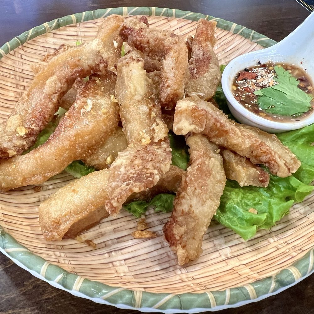 Black Thai Authentic Cuisine - Fried Pork shoulder - Salad Near Me - Carrollton, Texas Black Thai Authentic Cuisine - Fried Pork shoulder - Salad Near Me - Carrollton, Texas