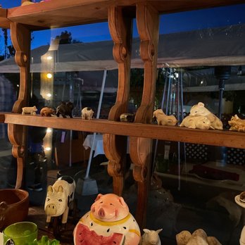 The Sow's Ear - a display of pottery - Cafes Near Me - Cambria, California
