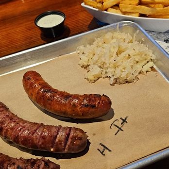 Fassler Hall - Pick 3 sausage trio - German Near Me - Oklahoma City, Oklahoma Fassler Hall - Pick 3 sausage trio - German Near Me - Oklahoma City, Oklahoma