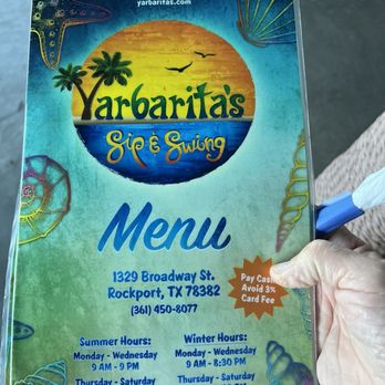 Yarbarita's Sip and Swing - New American Near Me - Rockport, Texas