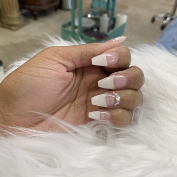 Best Nails & Spa - Coffin Gel French tips - Nail Salons Near Me - Long Beach, California Best Nails & Spa - Coffin Gel French tips - Nail Salons Near Me - Long Beach, California